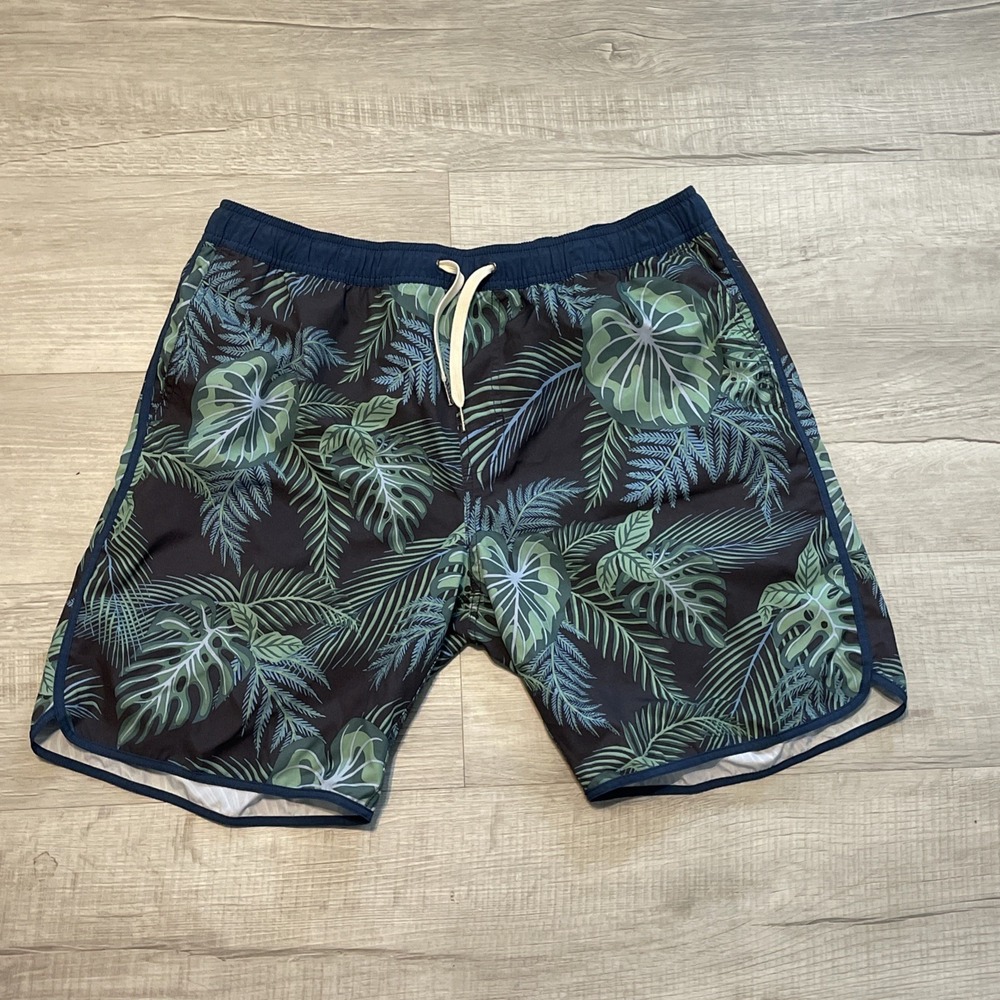 Fair Harbor Mens Lined Floral Swim Trunks XL Hawaiian Board Shorts